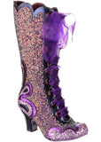 Irregular Choice Gleam Team 70's Boots Purple