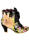 Irregular Choice Bunny Bow 40's Boots Black