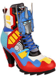 Irregular Choice x Transformers Roll Out! Boots Blue Red