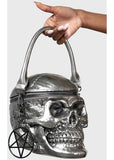 Killstar Grave Digger Skull Bag Gunmetal