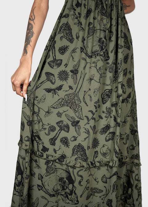 Killstar Forestine 70's Maxi Dress Green - www.succubus.com Killstar Forestine 70's Maxi Dress Green - www.succubus.com