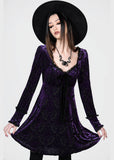 Killstar Sitri Velvet Dress Purple