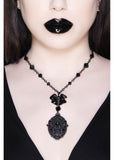 Killstar Madame Morte Skull Necklace Black