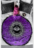 Killstar Astral Plexus Round Blanket Purple