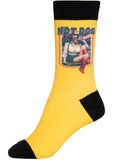 King Kerosin Mens Hot Dog Socks Yellow