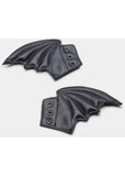 Koi Footwear Attachable Bat Wings Black