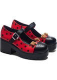 Koi Footwear Tira Lucky Ladybird Ladybug Mary Janes Pumps Red