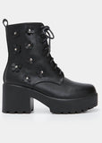 Koi Footwear Amabalis 60's Flower Boots Black