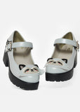 Koi Footwear Tira Rogue Raccoon Mary Jane Pumps Grey