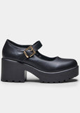 Koi Footwear Tira PU Classic Mary Janes Pumps Black