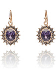 Love Vintage Regency Amethyst Earrings Purple