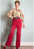 Miss Candyfloss Melissa Rose 40's Trousers Red