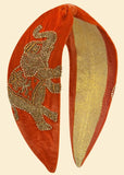 Powder Elephant Velvet 70's Headband Terracotta
