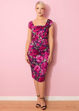 Pretty Dress Company Cara Sorrento 50's Pencil Dress Berry
