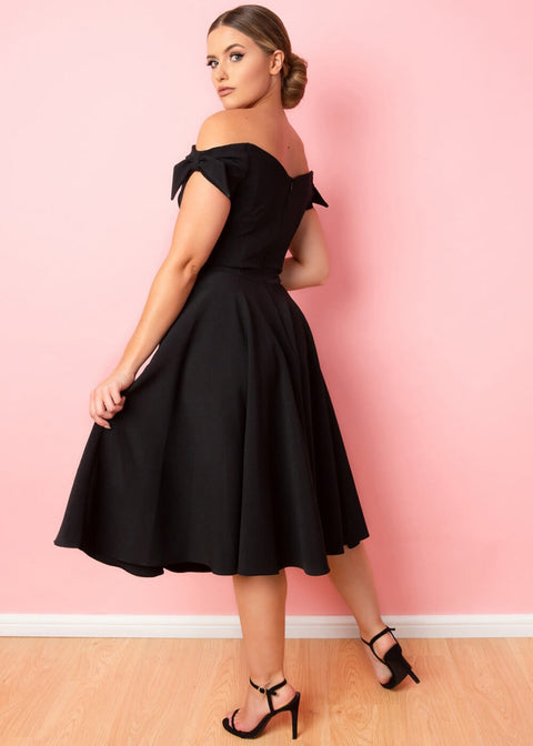 black midi swing dress ClodeEU Women's V Neck 3/4 Sleeve A Line Midi Dress with Pockets,Solid Casual Loose Summer Swing Dress Red,Women's Plus XXL