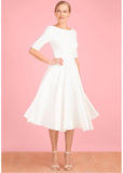 Pretty Dress Company Hepburn 50's Swing Dress Ivory
