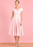 Pretty Dress Company Hourglass 50's Swing Dress Pale Pink
