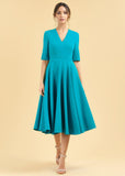 Pretty Dress Company Myla Midi 50's Swing Dress Turquoise