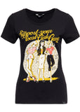 Queen Kerosin Girl Gang 50's Girlie T-Shirt Black