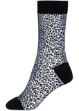 Queen Kerosin Retros Leopard Socks Multi