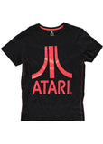 Retro Games Heren Atari Red Logo T-Shirt Black