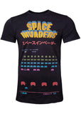 Retro Games Mens Space Invaders Level T-Shirt Black