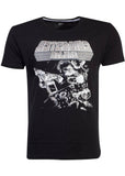 Retro Games Mens Asteroids Tonal Graphic T-Shirt Black