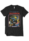Retro Movies Rhodes Don't Sit Too Close To The Television T-Shirt Black