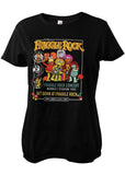 Retro Movies The Fraggles Fraggle Rock Concert Girly T-Shirt Black
