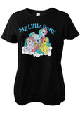 Retro Movies My Little Pony Washed Girly T-Shirt Black