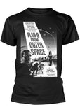 Retro Movies Plan 9 From Outer Space Poster T-Shirt Black