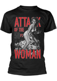 Retro Movies Attack Of The 50ft Woman T-Shirt Black