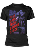 Retro Movies They Came From Beyond Space T-Shirt Black