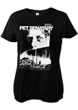 Retro Movies Pet Semetary Poster Girly T-Shirt Black