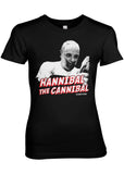 Retro Movies Hannibal The Cannibal Girly T-Shirt Black
