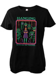 Retro Movies Rhodes Hanging with All My Friends Girly T-Shirt Black