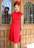 Retrolicious Bombshell 50's A-Line Dress Red