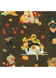 Retrolicious Autumn Friends Dogs & Cats Fit & Flare 50's Dress Multi