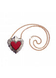 Rosita Bonita Sacred Heart Pendant Necklace Red