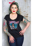 Rumble59 Ready for a Jumpstart Girly T-Shirt Black