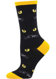 Socksmith Eyeing You Cat Socks Black