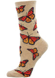 Socksmith Social Butterfly Socks Hemp Brown