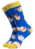 Soctopus Purrrfect Fit Cat Socks Blue