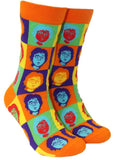 Soctopus John Lennon Socks Orange