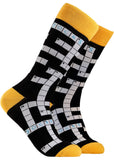 Soctopus Crossword Socks Black