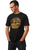 Steady Clothing Mens Sun Records Distressed Logo T-Shirt Black