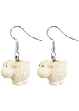 Succubus Sheep Earrings White