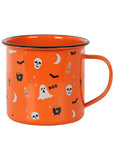 Succubus Halloween Enamel Mug Orange