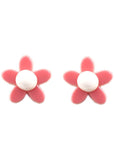 Succubus Jewels Groovy Flowers 60's Earrings Pink
