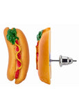 Succubus Jewels Fast Food Hot Dog Stud Earrings